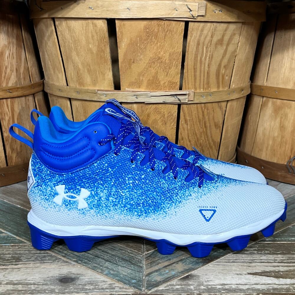 Under Amour Spotlight Franchise RM 2.0 Team Royal Blue Football Cleats Mens 11.5